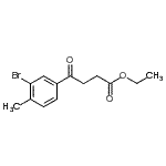 CAS 登录号：898776-82-4， 乙基4-(3-溴-4-甲基苯基)-4-氧代丁酸酯