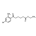 CAS#: 898776-96-0, Ethyl 6-(4-bromo-2-methylphenyl)-6-oxohexanoate