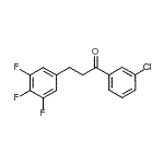 CAS#: 898777-90-7, 1-(3-Chlorophenyl)-3-(3,4,5-trifluorophenyl)-1-propanone