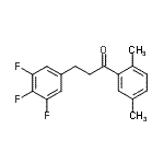 CAS 登录号：898778-03-5， 1-(2,5-二甲基苯基)-3-(3,4,5-三氟苯基)-1-丙酮