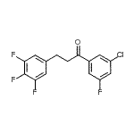 CAS 登录号：898778-45-5， 1-(3-氯-5-氟苯基)-3-(3,4,5-三氟苯基)-1-丙酮