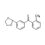 CAS 登录号：898778-81-9， [3-(1,3-二氧戊环-2-基)苯基](2-甲基苯基)甲酮