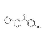 CAS 登录号：898778-85-3， [3-(1,3-二氧戊环-2-基)苯基](4-甲基苯基)甲酮