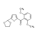 CAS#: 898779-07-2, (2,6-Dimethoxyphenyl)[5-(1,3-dioxolan-2-yl)-2-thienyl]methanone