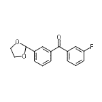 CAS 登录号：898779-24-3， [3-(1,3-二氧戊环-2-基)苯基](3-氟苯基)甲酮