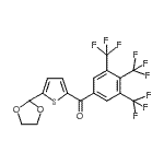 CAS#: 898779-34-5, [5-(1,3-Dioxolan-2-yl)-2-thienyl][3,4,5-tris(trifluoromethyl)phenyl]methanone