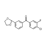 CAS#: 898779-51-6, (4-Chloro-3-fluorophenyl)[3-(1,3-dioxolan-2-yl)phenyl]methanone