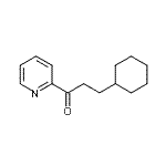 CAS#: 898779-60-7, 3-Cyclohexyl-1-(2-pyridinyl)-1-propanone