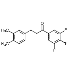 CAS 登录号：898779-91-4， 3-(3,4-二甲基苯基)-1-(3,4,5-三氟苯基)-1-丙酮