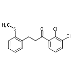 CAS 登录号：898780-43-3， 1-(2,3-二氯苯基)-3-[2-(甲硫基)苯基]-1-丙酮