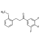 CAS#: 898780-63-7, 3-[2-(Methylsulfanyl)phenyl]-1-(3,4,5-trifluorophenyl)-1-propanone