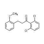 CAS 登录号：898780-65-9， 1-(2,6-二氯苯基)-3-[2-(甲硫基)苯基]-1-丙酮