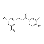 CAS#: 898780-74-0, 1-(4-Bromo-3-fluorophenyl)-3-(3,5-dimethylphenyl)-1-propanone