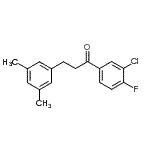 CAS 登录号：898780-78-4， 1-(3-氯-4-氟苯基)-3-(3,5-二甲基苯基)-1-丙酮