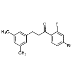 CAS#: 898780-90-0, 1-(4-Bromo-2-fluorophenyl)-3-(3,5-dimethylphenyl)-1-propanone