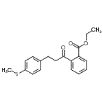 CAS 登录号：898780-93-3， 乙基2-{3-[4-(甲硫基)苯基]丙酰}苯甲酸酯