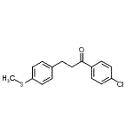 CAS 登录号：898781-12-9， 1-(4-氯苯基)-3-[4-(甲硫基)苯基]-1-丙酮
