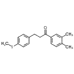 CAS 登录号：898781-33-4， 1-(3,4-二甲基苯基)-3-[4-(甲硫基)苯基]-1-丙酮