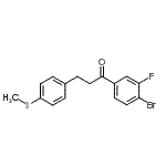 CAS#: 898781-39-0, 1-(4-Bromo-3-fluorophenyl)-3-[4-(methylsulfanyl)phenyl]-1-propanone