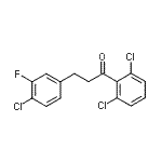 CAS 登录号：898781-40-3， 3-(4-氯-3-氟苯基)-1-(2,6-二氯苯基)-1-丙酮