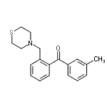 CAS 登录号：898781-41-4， (3-甲基苯基)[2-(4-硫代吗啉基甲基)苯基]甲酮