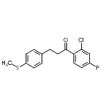 CAS 登录号：898781-61-8， 1-(2-氯-4-氟苯基)-3-[4-(甲硫基)苯基]-1-丙酮