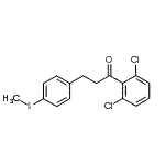 CAS#: 898781-85-6, 1-(2,6-Dichlorophenyl)-3-[4-(methylsulfanyl)phenyl]-1-propanone