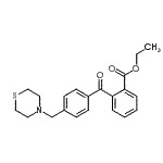 CAS 登录号：898782-49-5， 乙基2-[4-(4-硫代吗啉基甲基)苯甲酰基]苯甲酸酯