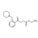 CAS#: 898782-60-0, Ethyl 4-oxo-4-[2-(4-thiomorpholinylmethyl)phenyl]butanoate
