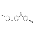 CAS#: 898783-51-2, 4-{4-[(4-Methyl-1-piperazinyl)methyl]benzoyl}benzonitrile