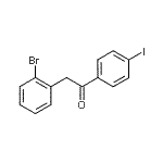 CAS 登录号：898783-86-3， 2-(2-溴苯基)-1-(4-碘苯基)乙酮