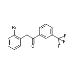 CAS 登录号：898784-17-3， 2-(2-溴苯基)-1-[3-(三氟甲基)苯基]乙酮