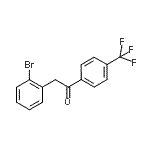 CAS#: 898784-18-4, 2-(2-Bromophenyl)-1-[4-(trifluoromethyl)phenyl]ethanone