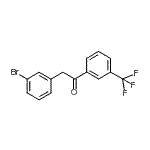 CAS 登录号：898784-20-8， 2-(3-溴苯基)-1-[3-(三氟甲基)苯基]乙酮