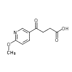 CAS#: 898784-56-0, 4-(6-Methoxy-3-pyridinyl)-4-oxobutanoic acid