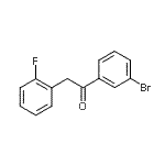 CAS 登录号：898784-63-9， 1-(3-溴苯基)-2-(2-氟苯基)乙酮
