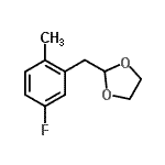 CAS 登录号：898785-10-9， 2-(5-氟-2-甲基苄基)-1,3-二氧戊环