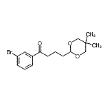 CAS 登录号：898785-72-3， 1-(3-溴苯基)-4-(5,5-二甲基-1,3-二恶烷-2-基)-1-丁酮