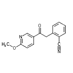CAS 登录号：898785-91-6， 2-[2-(6-甲氧基-3-吡啶基)-2-氧代乙基]苯甲腈