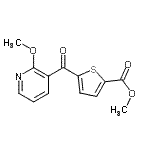 CAS#: 898786-17-9, Methyl 5-[(2-methoxy-3-pyridinyl)carbonyl]-2-thiophenecarboxylate