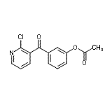 CAS 登录号：898786-38-4， 3-[(2-氯-3-吡啶基)羰基]苯基乙酸酯