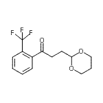 CAS 登录号：898786-55-5， 3-(1,3-二恶烷-2-基)-1-[2-(三氟甲基)苯基]-1-丙酮