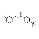 CAS 登录号：898787-30-9， 3-(3-氯苯基)-1-[4-(三氟甲基)苯基]-1-丙酮