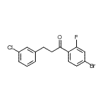 CAS#: 898787-31-0, 1-(4-Bromo-2-fluorophenyl)-3-(3-chlorophenyl)-1-propanone