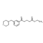 CAS#: 898788-20-0, Ethyl 5-oxo-5-[3-(4-thiomorpholinylmethyl)phenyl]pentanoate