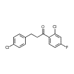 CAS 登录号：898788-33-5， 1-(2-氯-4-氟苯基)-3-(4-氯苯基)-1-丙酮