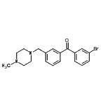 CAS # 898788-58-4, (3-Bromophenyl){3-[(4-methyl-1-piperazinyl)methyl]phenyl}methanone