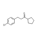 CAS 登录号：898788-59-5， 3-(4-氯苯基)-1-环戊基-1-丙酮