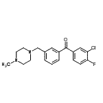 CAS#: 898788-92-6, (3-Chloro-4-fluorophenyl){3-[(4-methyl-1-piperazinyl)methyl]phenyl}methanone