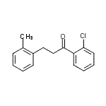 CAS 登录号：898789-68-9， 1-(2-氯苯基)-3-(2-甲基苯基)-1-丙酮